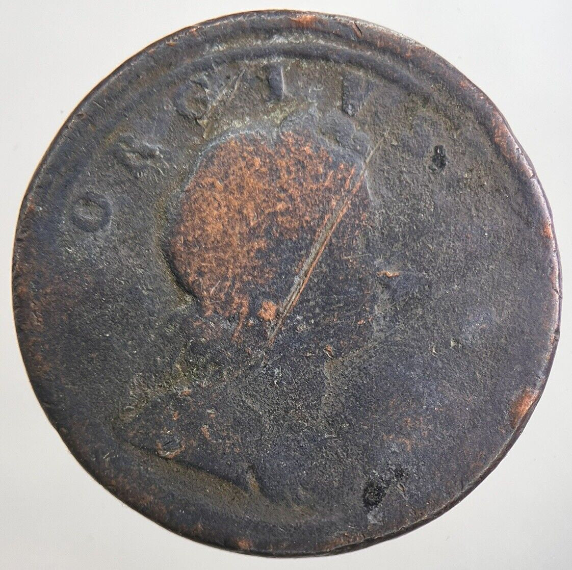 1722 George I 1st Half - Penny Coin | Collectable Grade | a5647