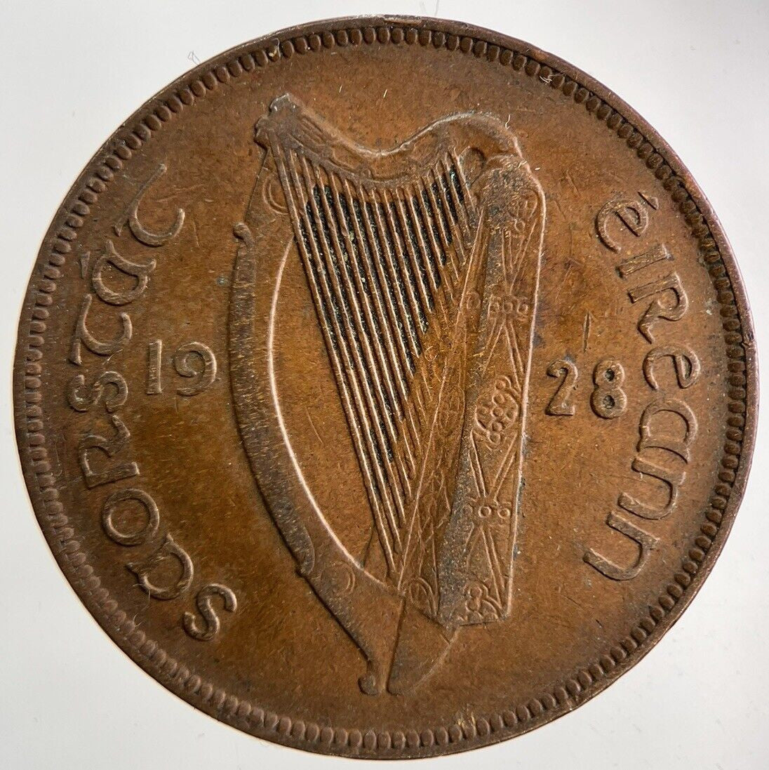 1928 Irish One Penny Coin | Fine Collectable Grade