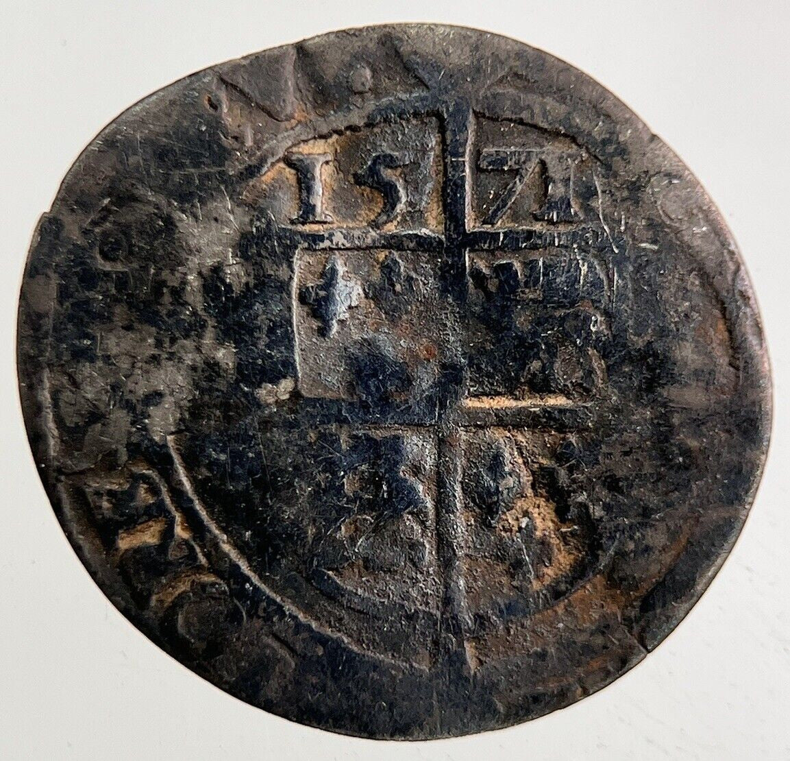 1581 Elizabeth I 1st Hammered Threepence Silver Coin | Collectable Grade