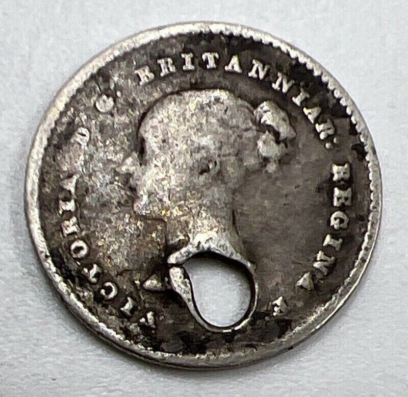 1838 Victoria Maundy Twopence | British Silver Coin | Fair Grade | a931