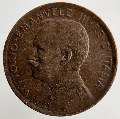 1915 Italy 2 Cents Centesimi Coin | Fine Collectable Grade