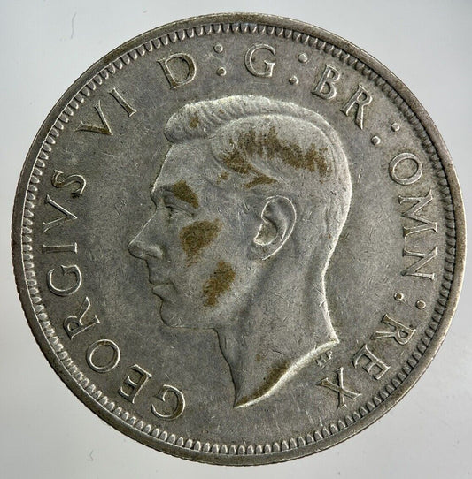 1942 George VI Half - Crown Silver Coin | Fine Collectable Grade
