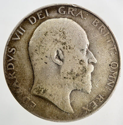 1910 Edward VII Half - Crown Silver Coin | Fine Collectable Grade