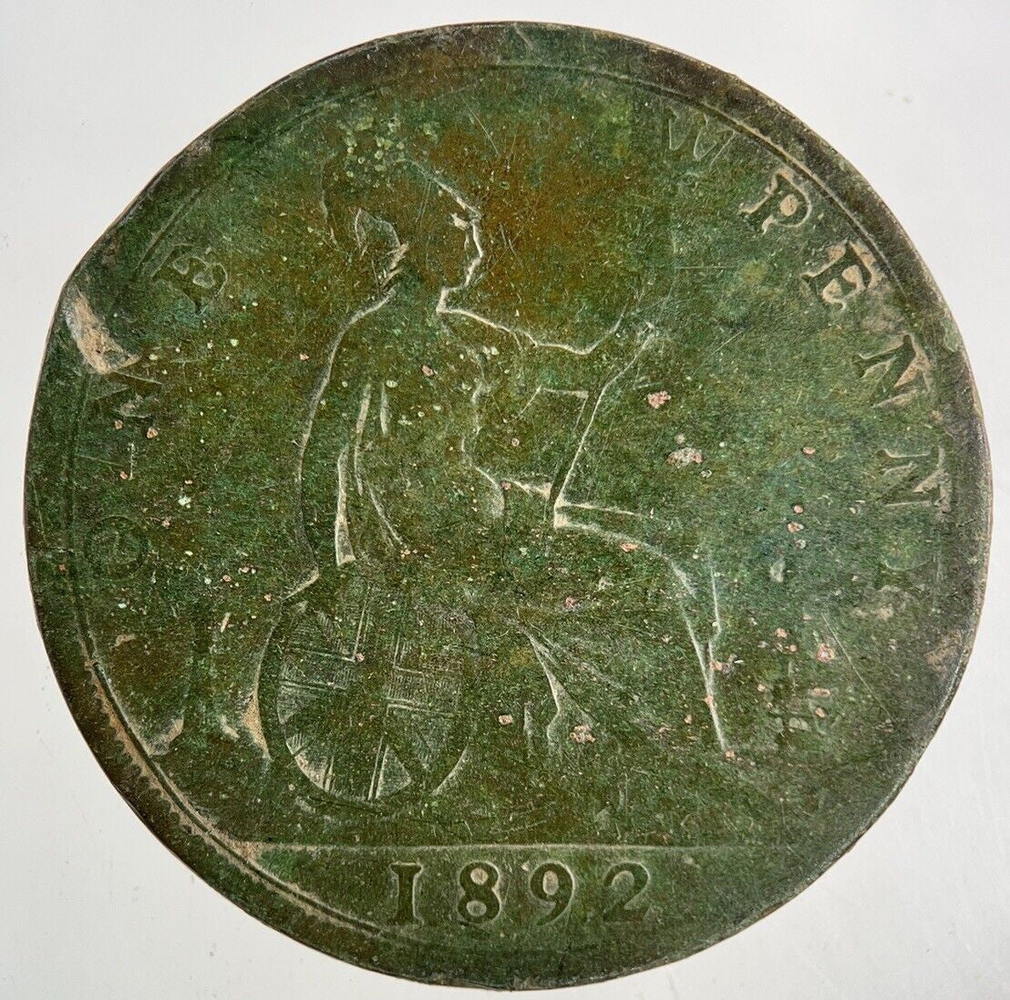 1892 Victoria One Penny Coin | Collectable Grade
