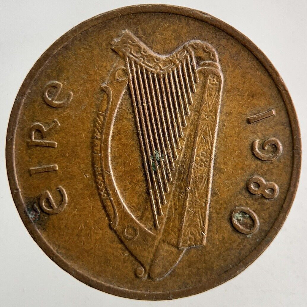 1980 Irish 1p One - Pence Coin | Fine Collectable Grade
