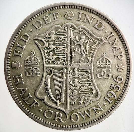 1936 George V Half - Crown Silver Coin | Fine Collectable Grade