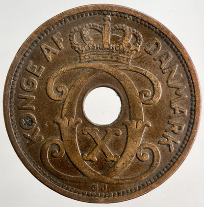 1928 Denmark 5 Ore Coin | Fine Collectable Grade