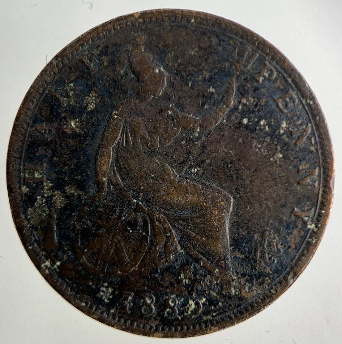 1889 Victoria Half - Penny Coin | Collectable Grade