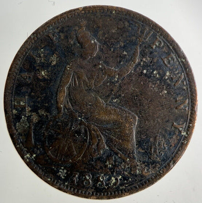 1889 Victoria Half - Penny Coin | Collectable Grade