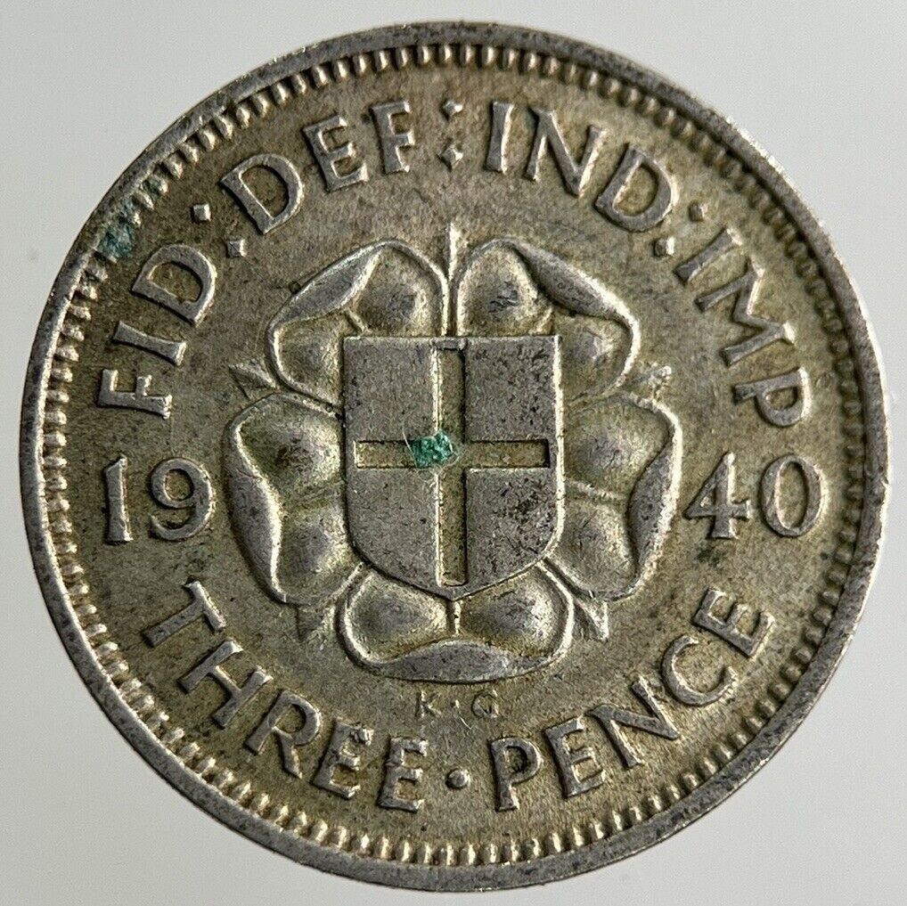 1940 George VI Threepence Silver Coin | Fine Collectable Grade