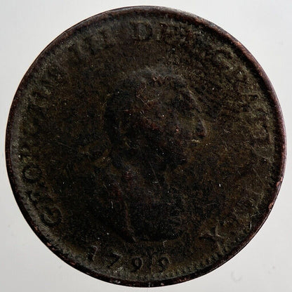 1799 George 3rd III Farthing Coin | Collectable Grade | a6017