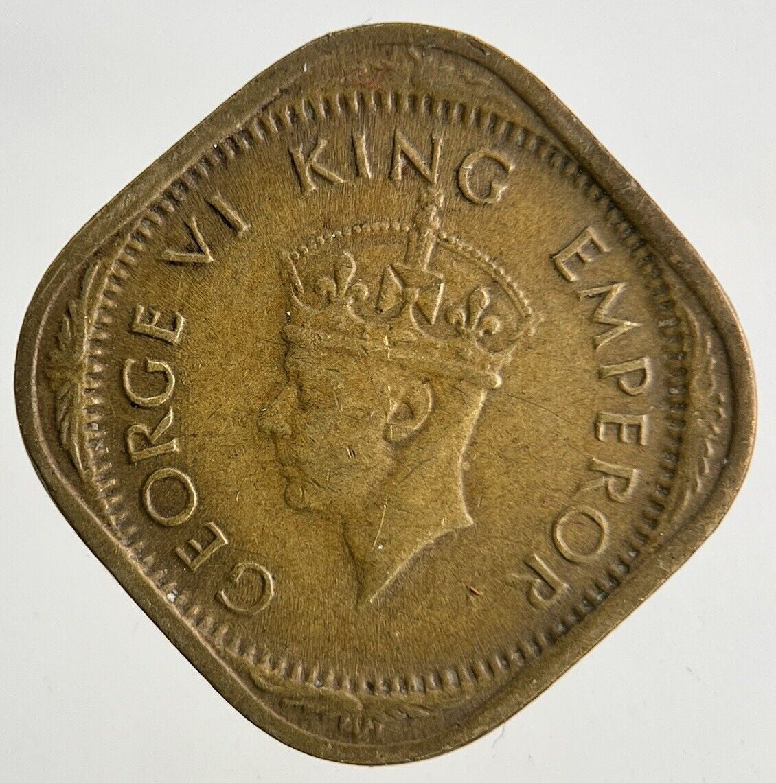 1944 India Half 1/2 Anna Coin | Fine Collectable Grade