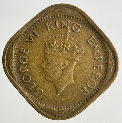 1944 India Half 1/2 Anna Coin | Fine Collectable Grade
