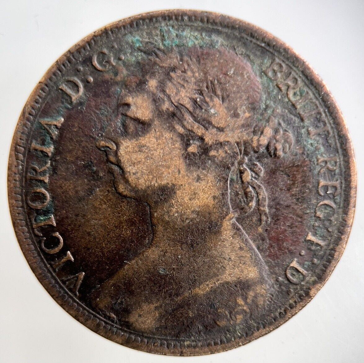 1889 Victoria One Penny Coin | Fine Collectable Grade