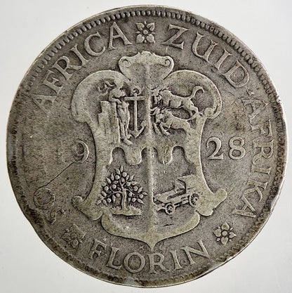 1928 South Africa Half - Crown Silver Coin | Collectable Grade | a9468