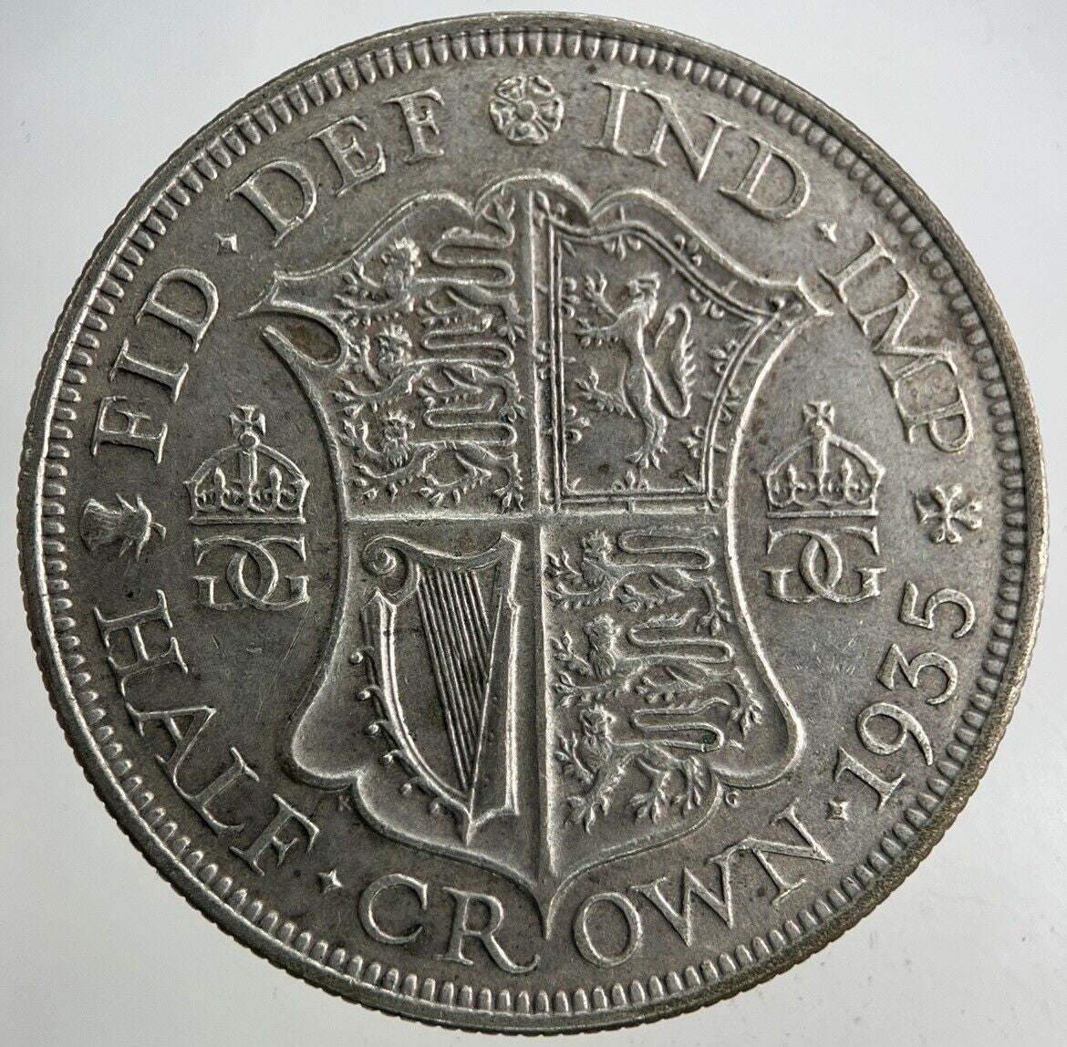 1935 George V Half - Crown Silver Coin | Very High Grade