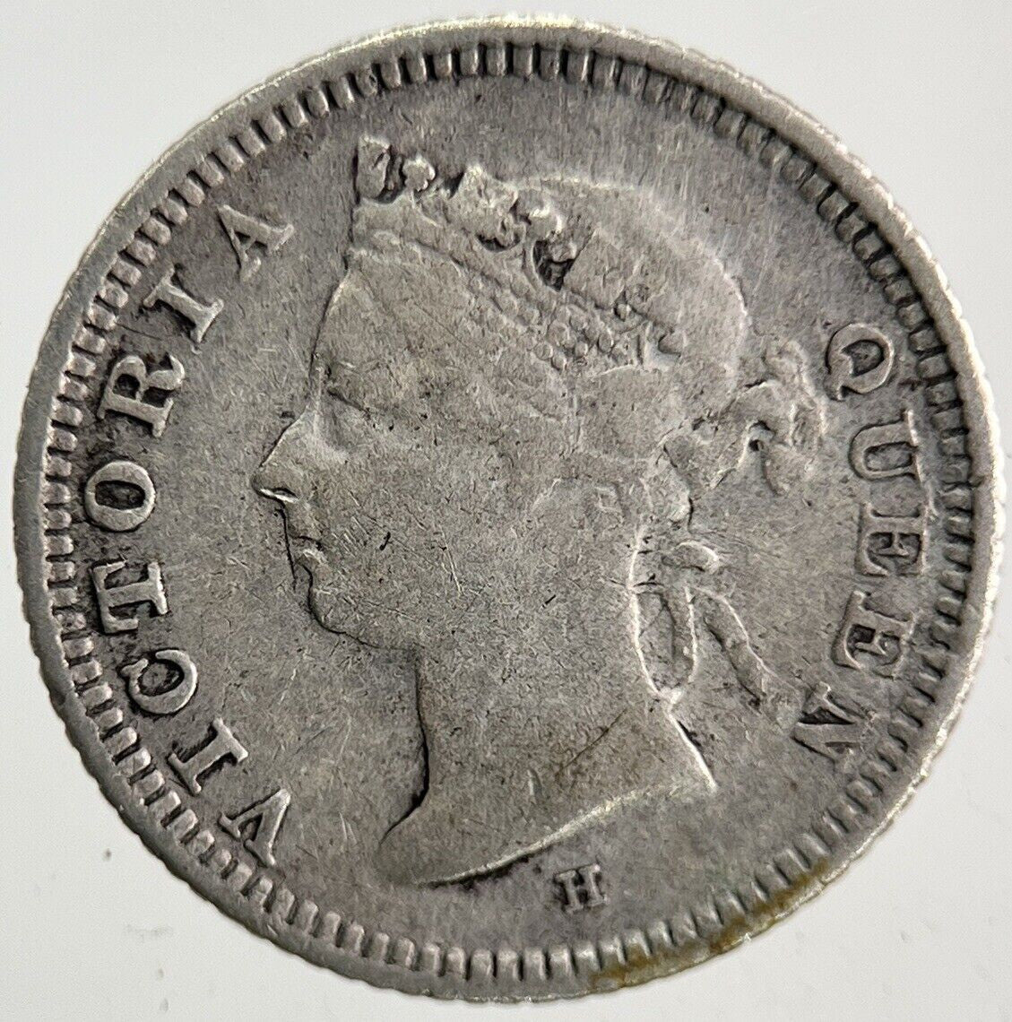1889 - H Hong Hong 5 Cents Silver Coin | Collectable Grade