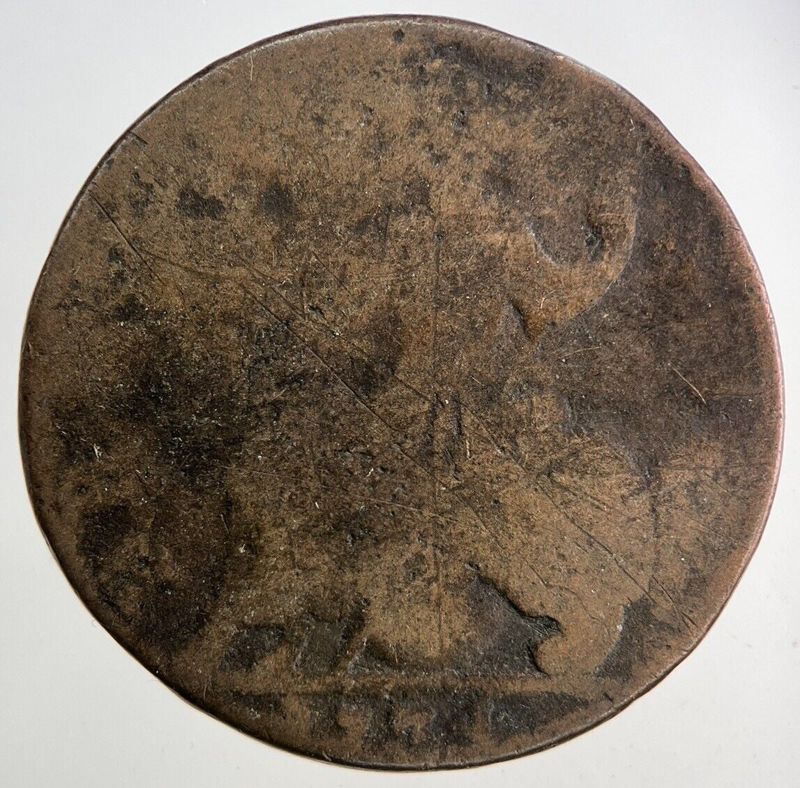 1734 George II 2nd Half - Penny Coin | Collectable Grade