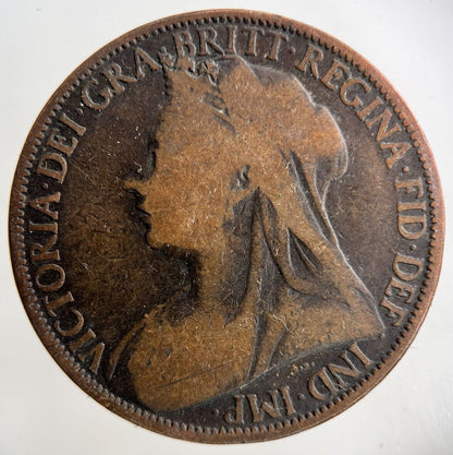 1899 Victoria One Penny Coin | Collectable Grade