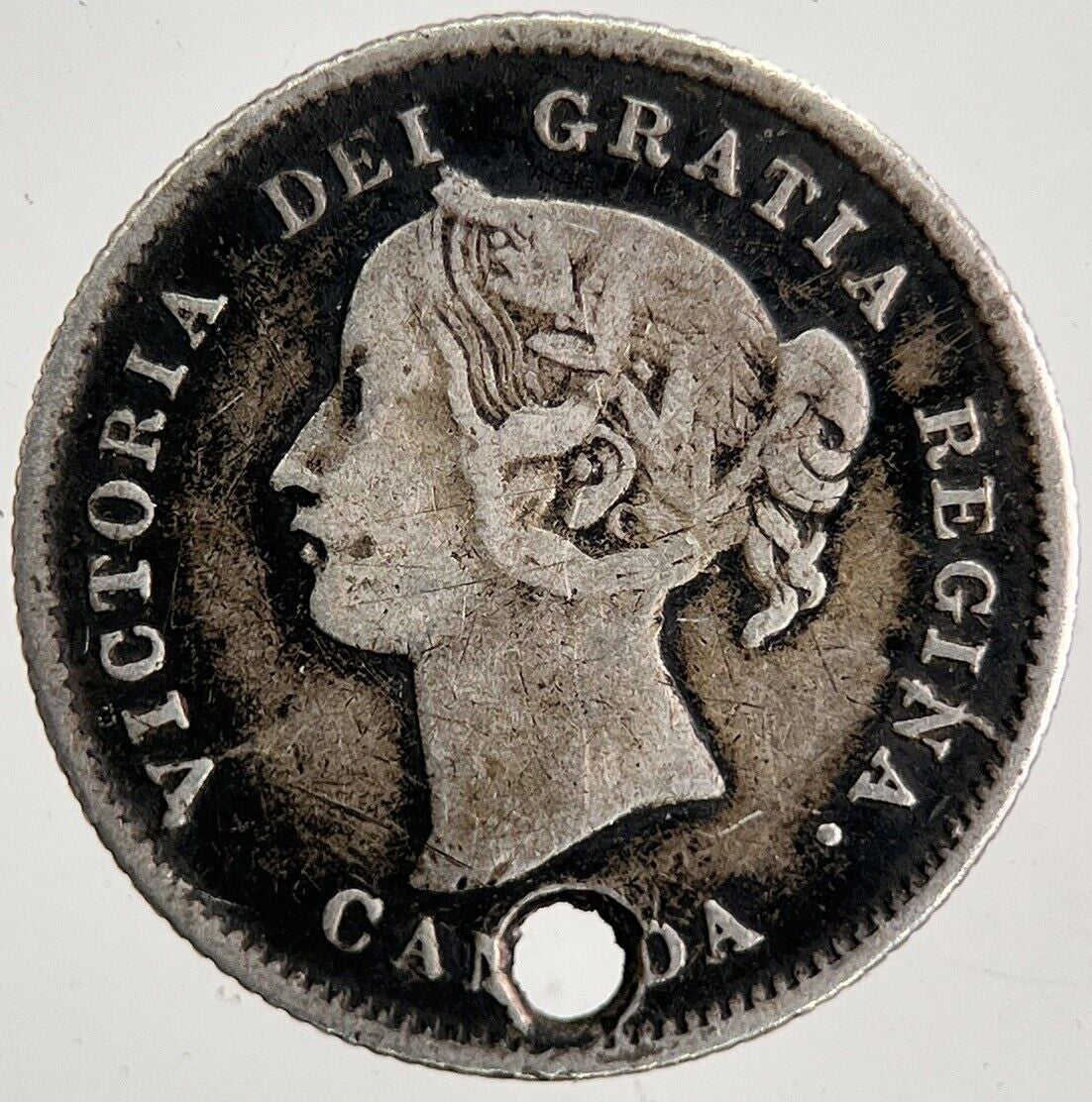 1871 Canada 5 Cents Silver Coin | Very High Grade | a6504