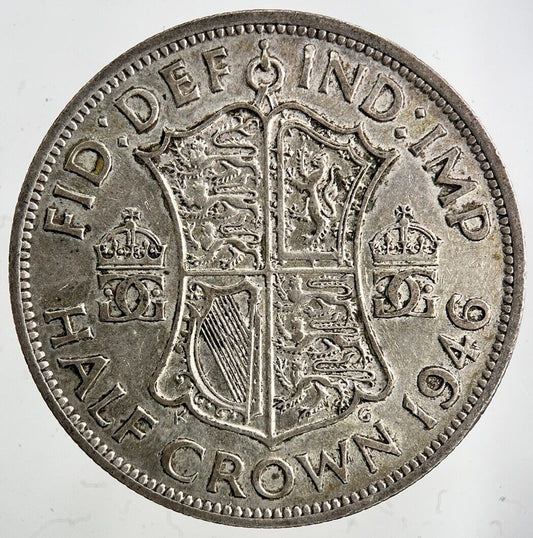 1946 George VI Half - Crown Silver Coin | Fine Collectable Grade