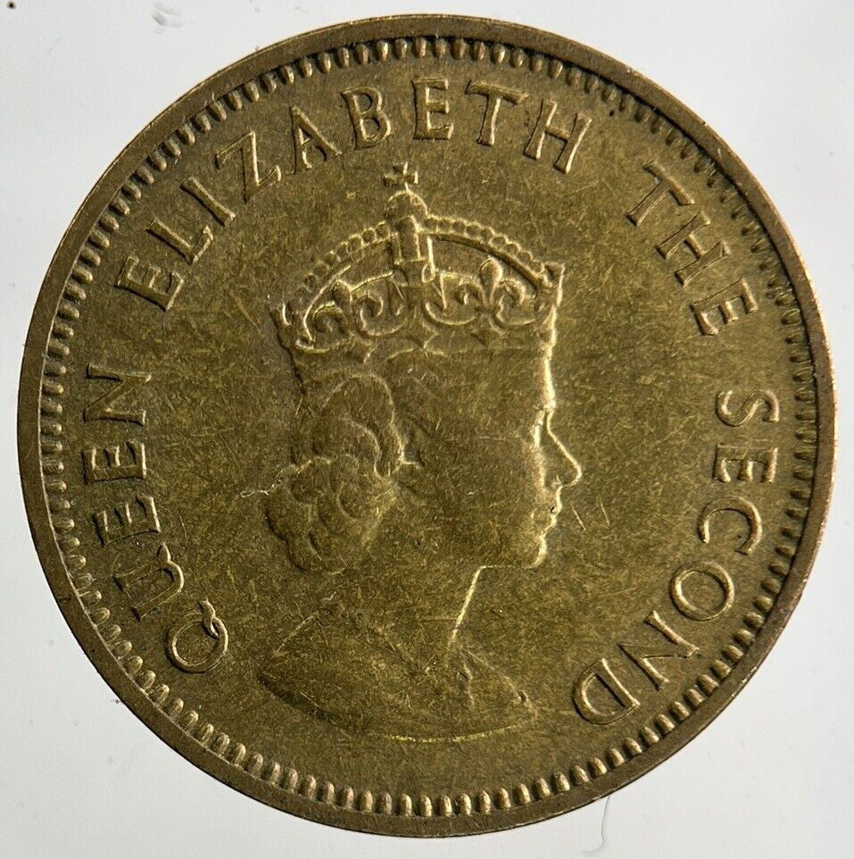 1957 Jersey Brass 1/4th One Fourth Of A Shilling Coin | Fine Collectable Grade