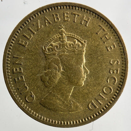 1957 Jersey Brass 1/4th One Fourth Of A Shilling Coin | Fine Collectable Grade
