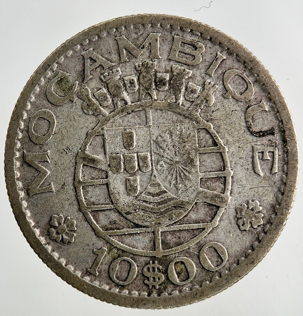 1952 Portugal Mozambique 10 Escudos Silver Coin | Collectable Grade