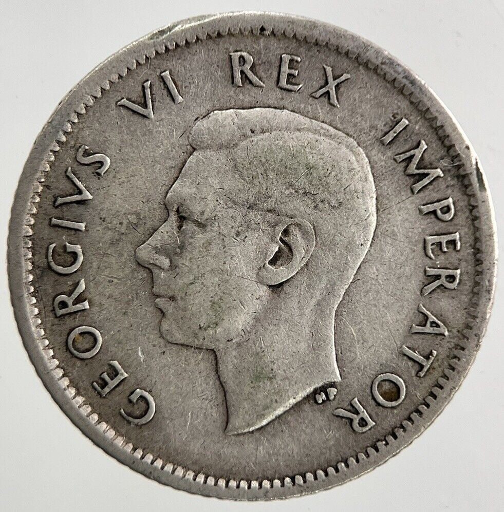 1941 South Africa Sixpence Silver Coin | Fine Collectable Grade
