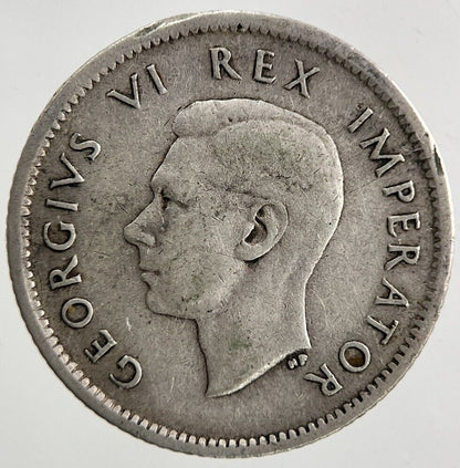 1941 South Africa Sixpence Silver Coin | Fine Collectable Grade