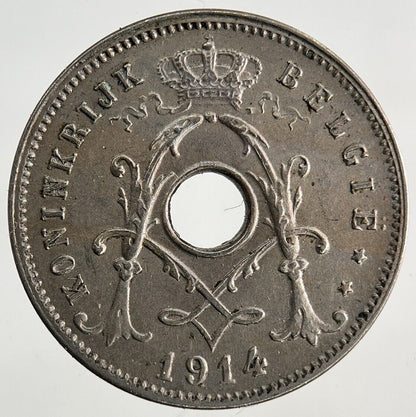 1914 Belgium 5 Centimes Coin | Very High Grade