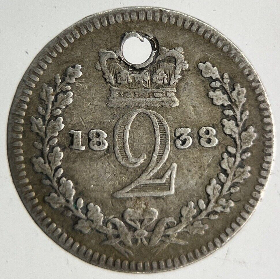 1838 Victoria Maundy Two - Pence Silver Coin | Collectable Grade