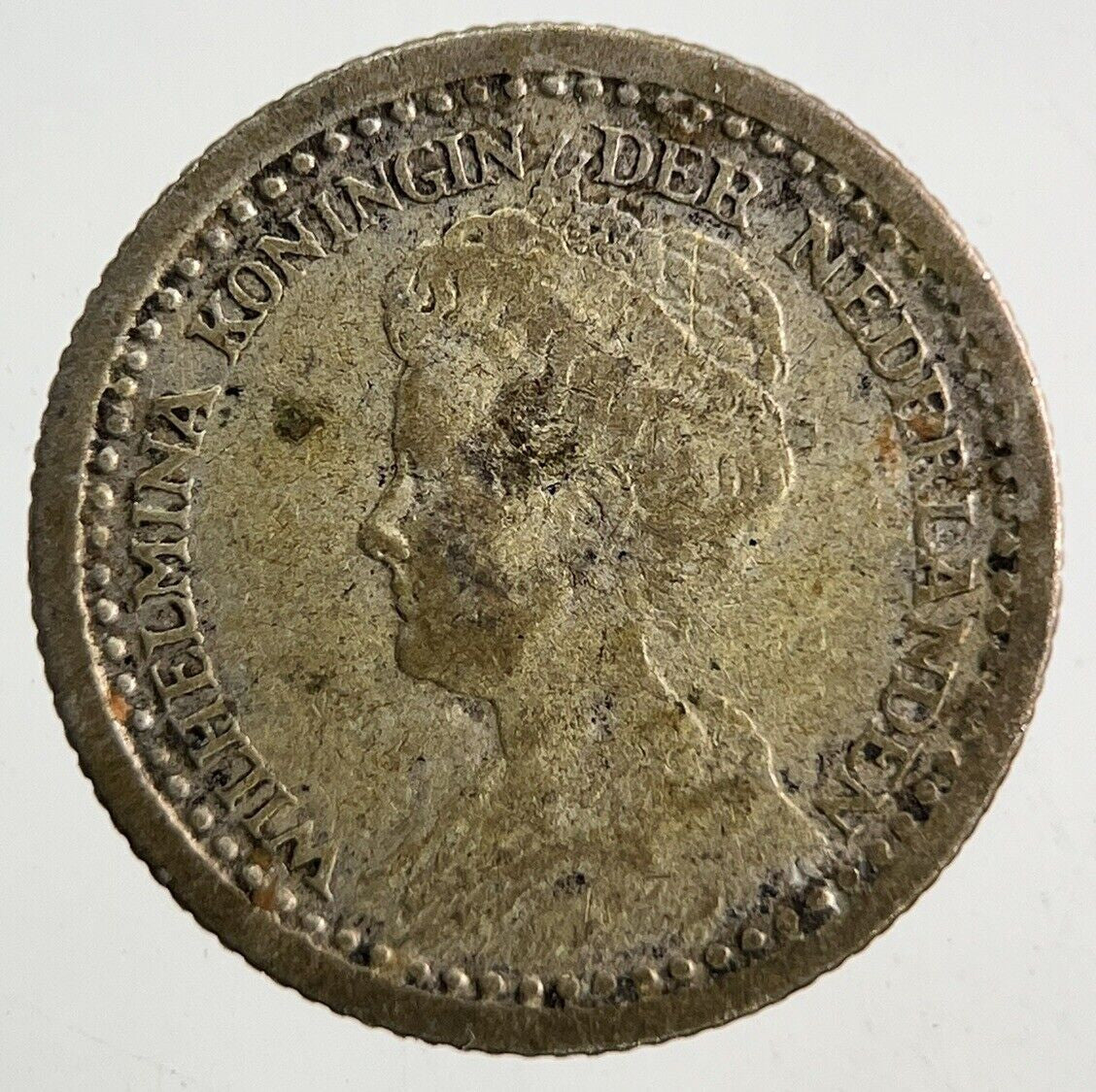 1921 Netherlands 10 Cents Silver Coin | Collectable Grade