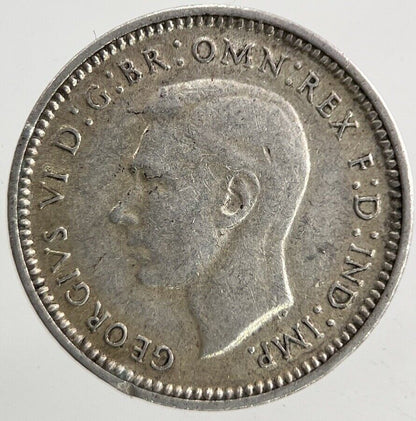 1942 - D Australia Threepence Silver Coin | Fine Collectable Grade