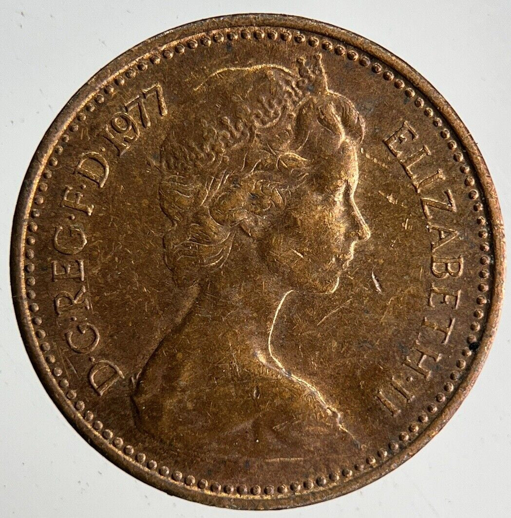 1977 Elizabeth II 2nd New Half - Penny Coin | Very Fine Grade