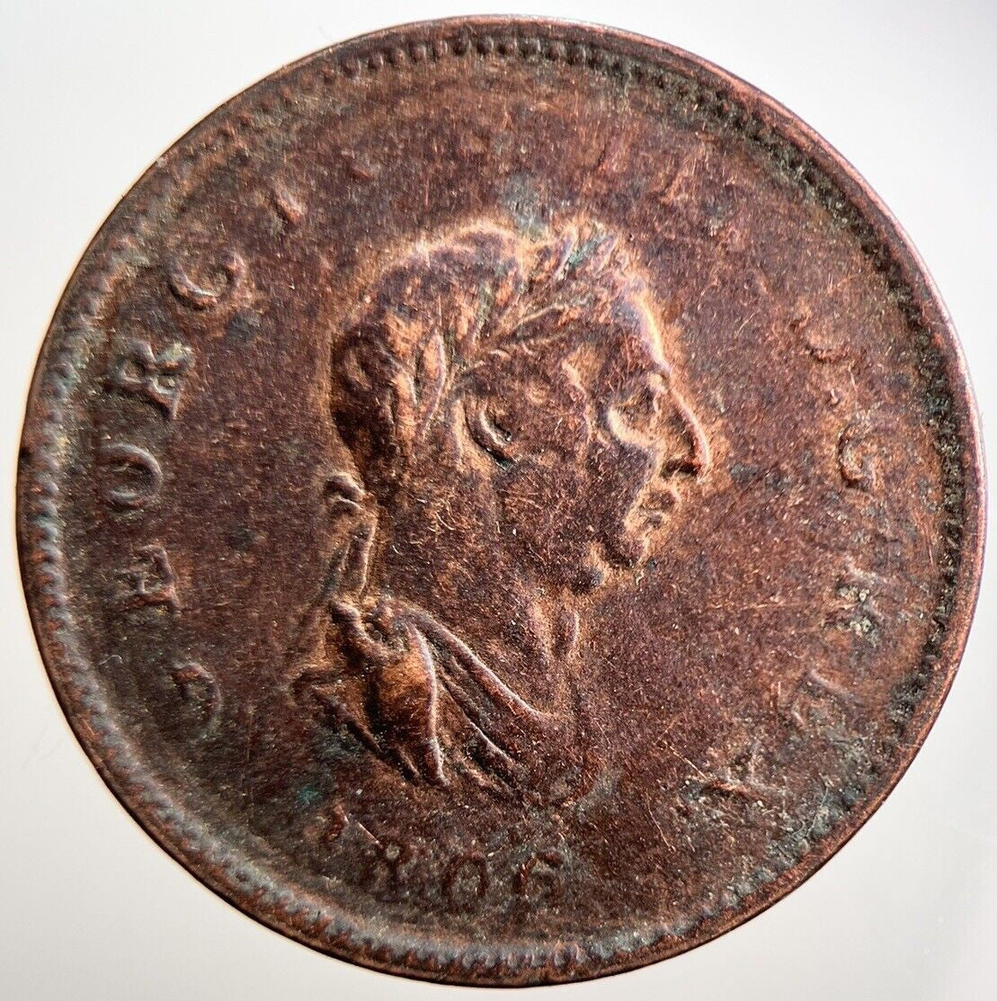 1806 George III Half-Penny Coin | Collectable Grade | a3689