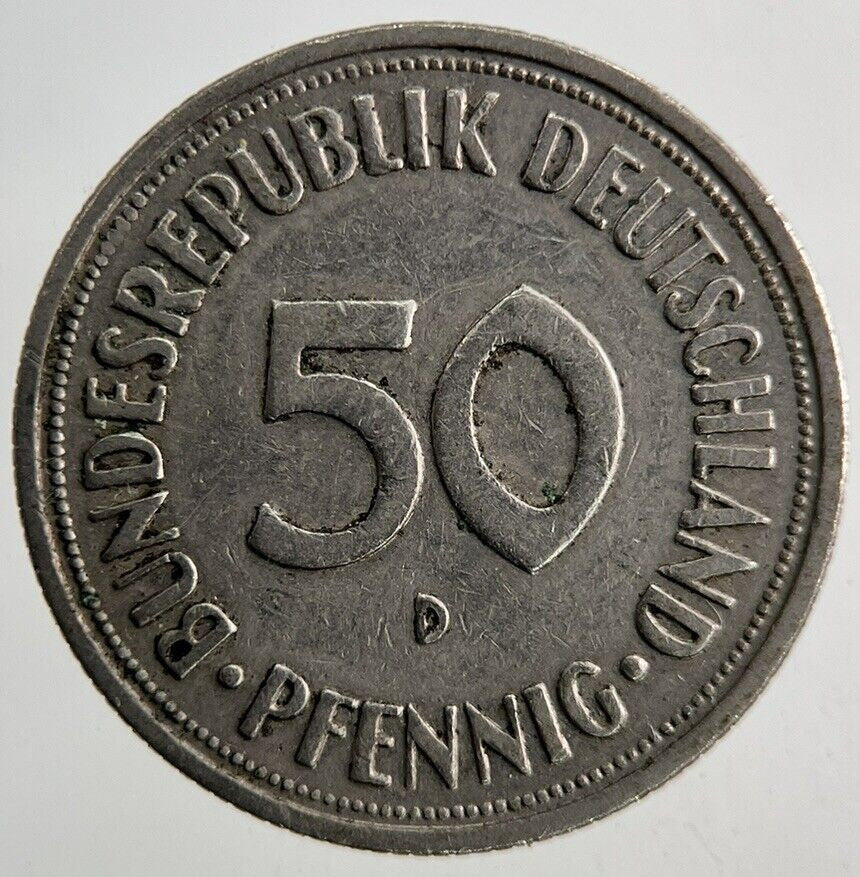 1950 Germany 50 Pfennig Coin | Fine Collectable Grade