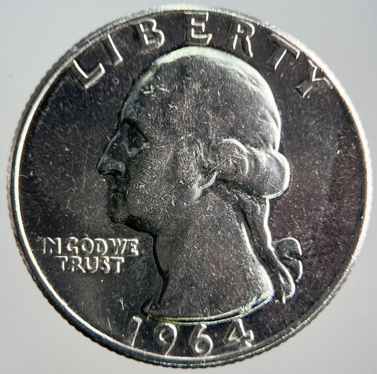 1964 US American Quarter Silver Coin | Fine Collectable Grade | a4091