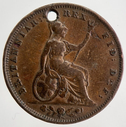 1831 William IV Farthing Coin | Fine Collectable Grade