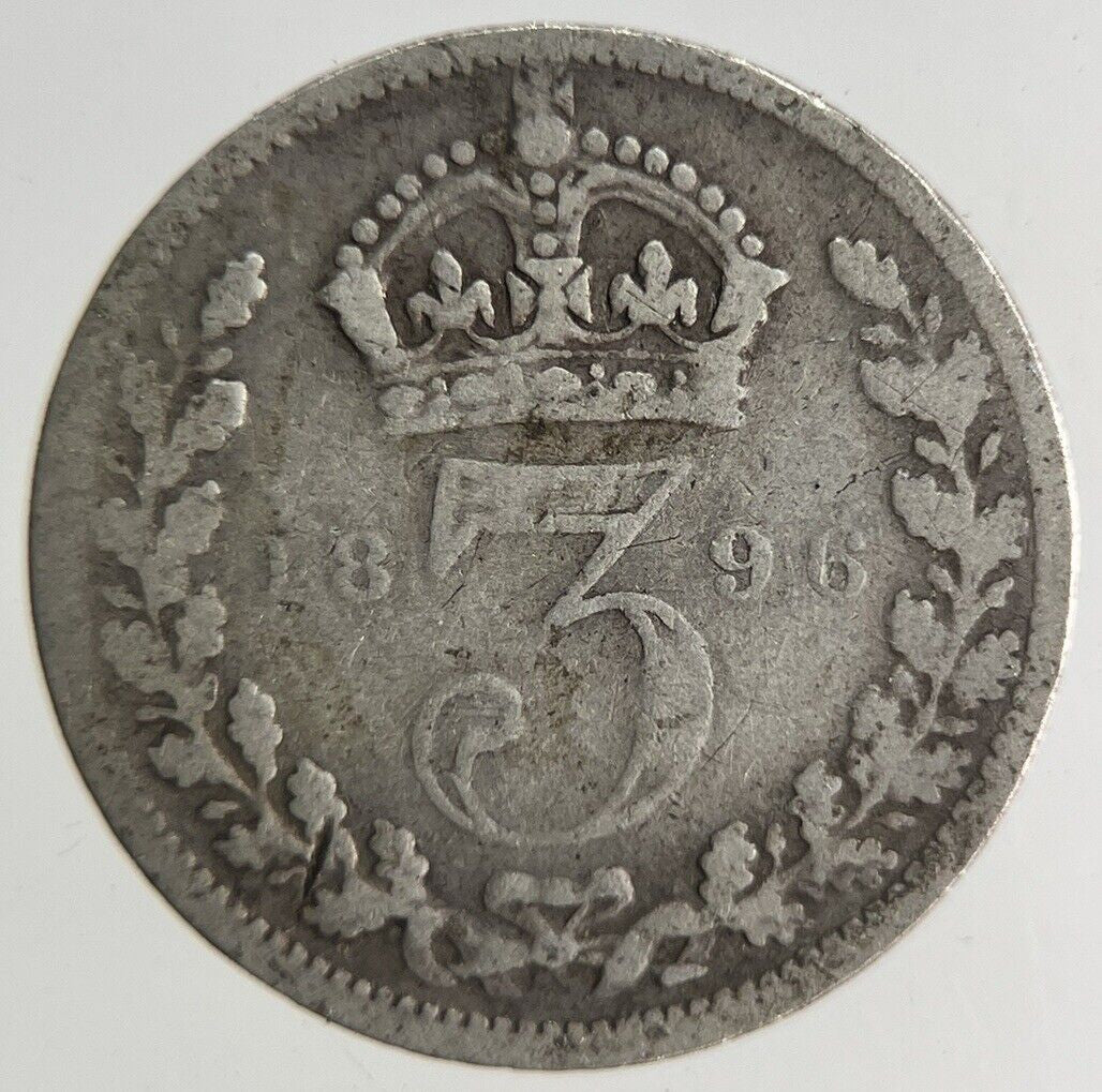 1896 Victoria Threepence Silver Coin | Collectable Grade