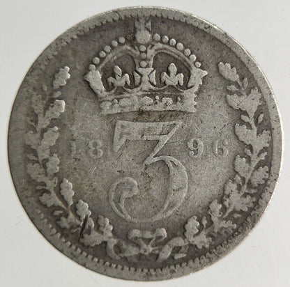 1896 Victoria Threepence Silver Coin | Collectable Grade
