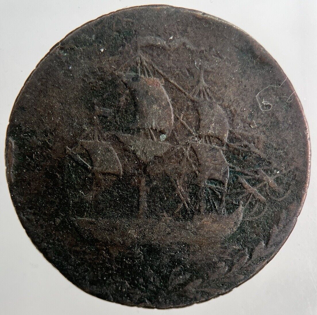 1700’s Nemo Me Impune Half - Penny Token | Collectable Grade | a6557