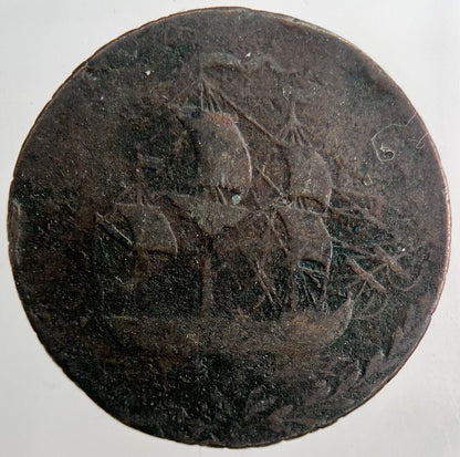 1700’s Nemo Me Impune Half - Penny Token | Collectable Grade | a6557