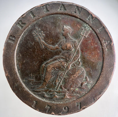 1797 George III Cartwheel Two - Pence Coin | Very High Grade | a3898