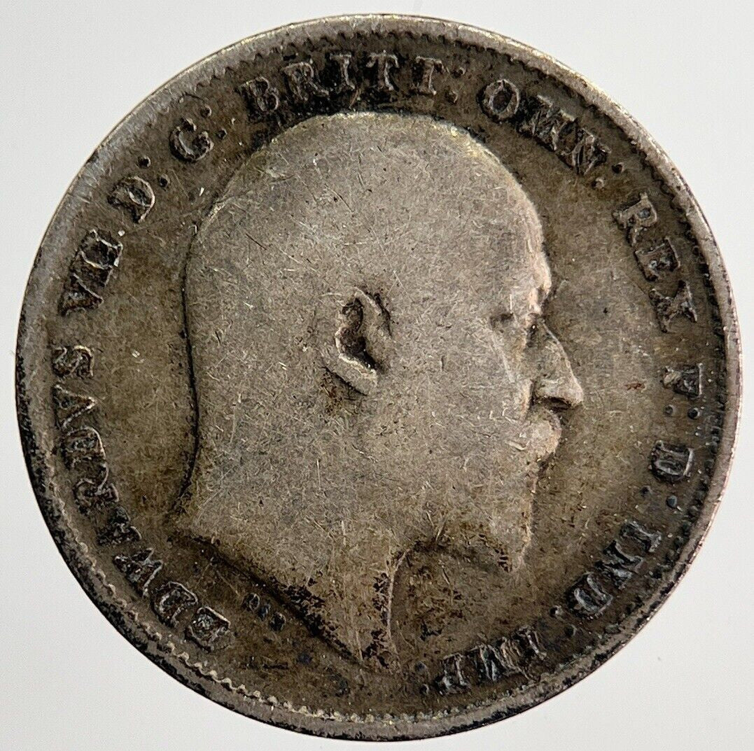 1908 Edward VII Threepence Silver Coin | Fine Collectable Grade | a6306
