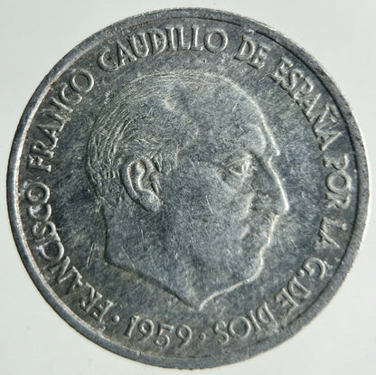 1959 Spain 10 Centimos Coin | Fine Collectable Grade