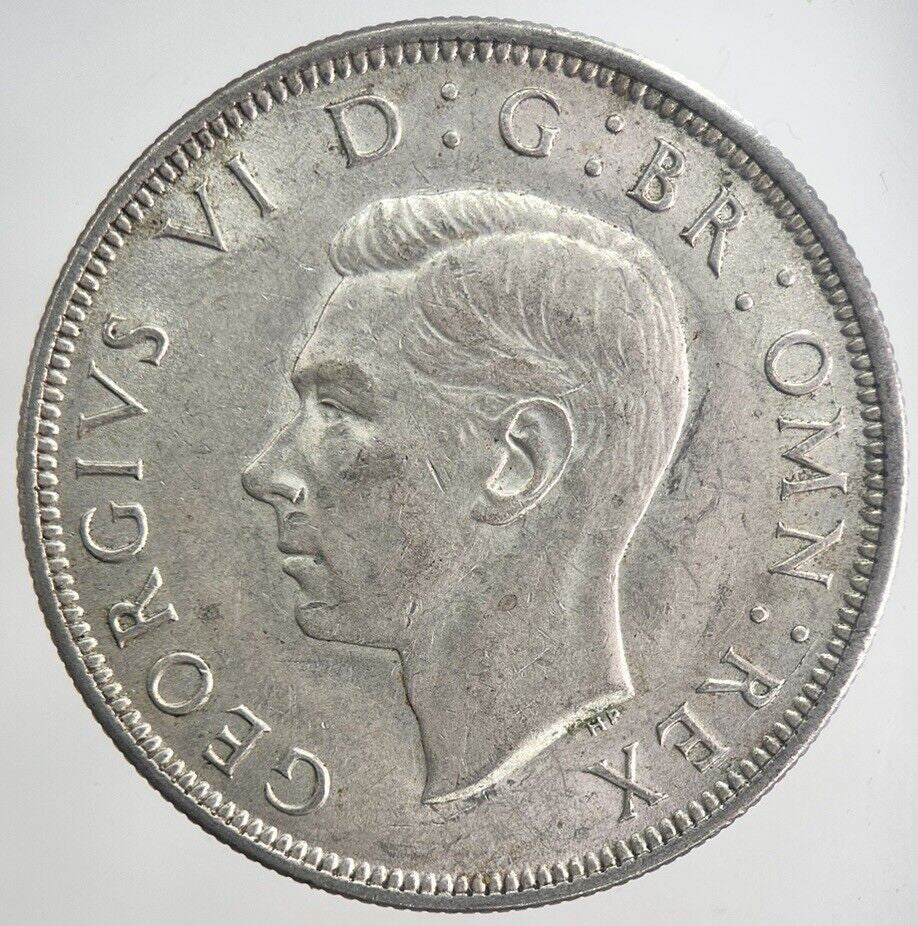 1944 George VI Half-Crown Silver Coin | Very High Grade | a6347