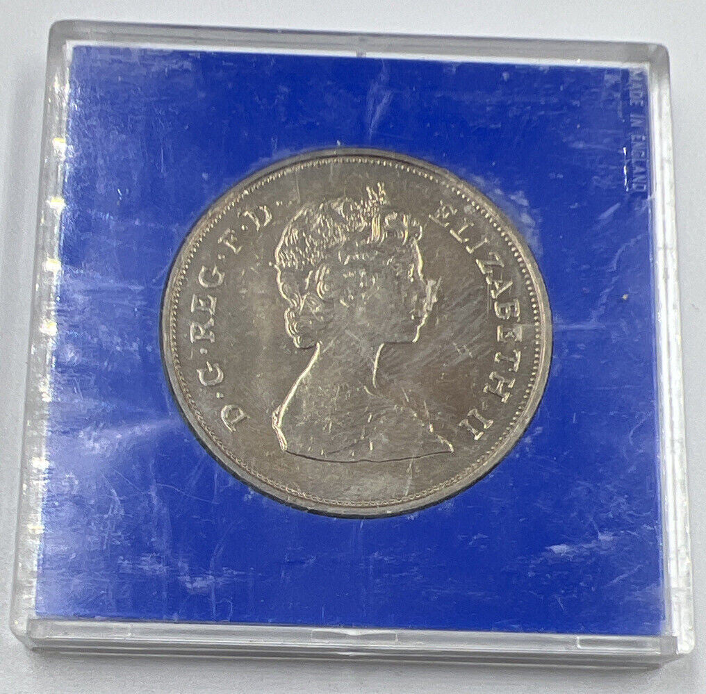 1981 Diana & Charles Crown Coin in Case | Collectable Grade | a90378