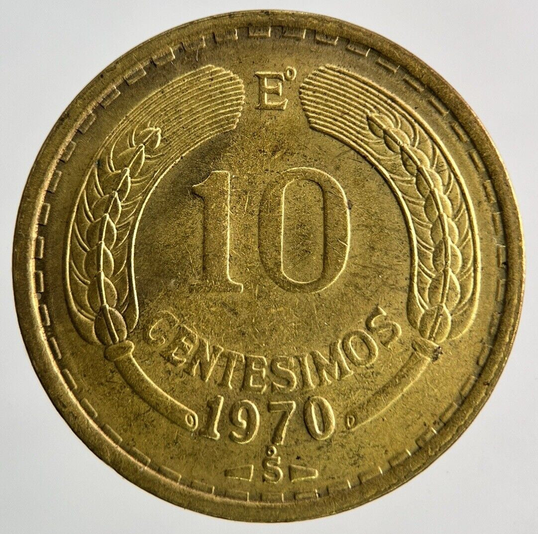 1970 Chile 10 Centesimos Coin | Very High Grade