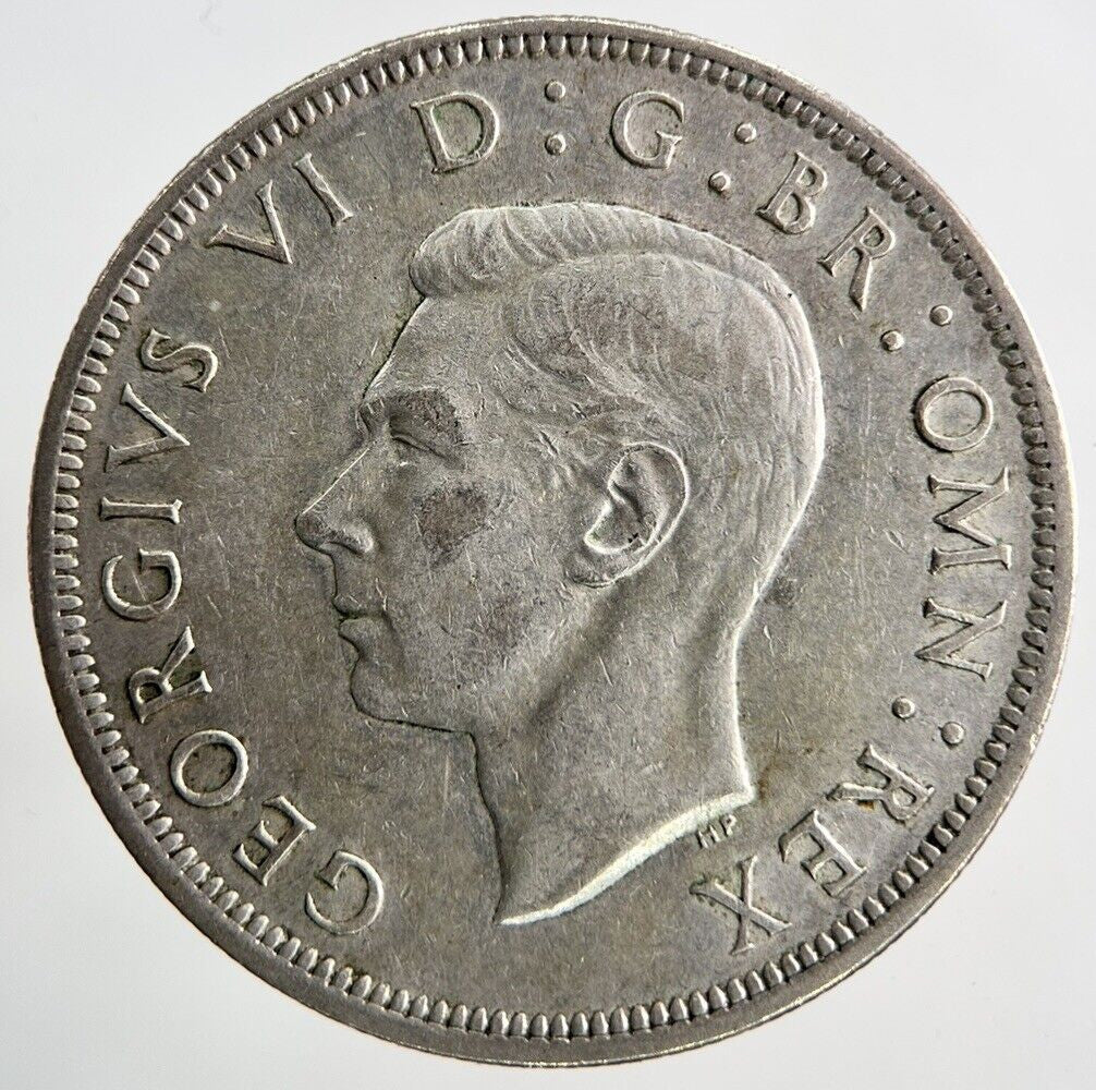 1943 George VI Half - Crown Silver Coin | Fine Collectable Grade